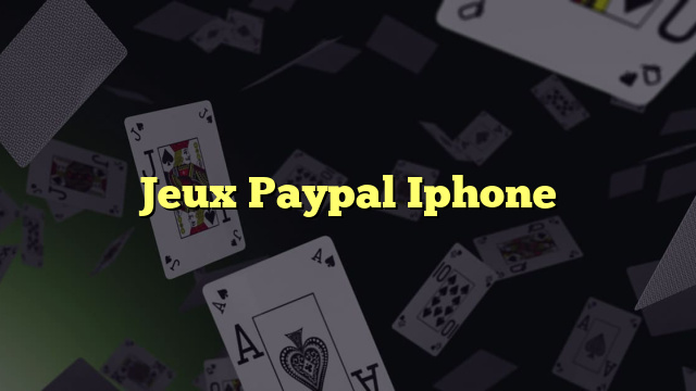 Jeux Paypal Iphone
