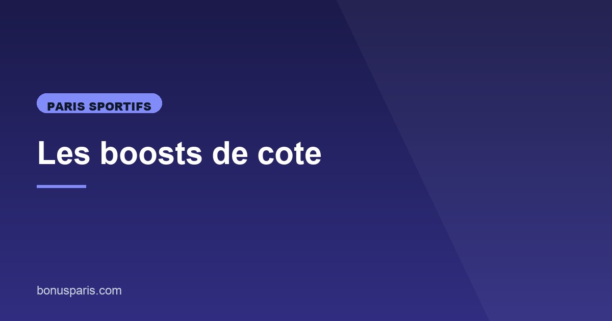 Illustration de l'article consacré aux boosts de cote