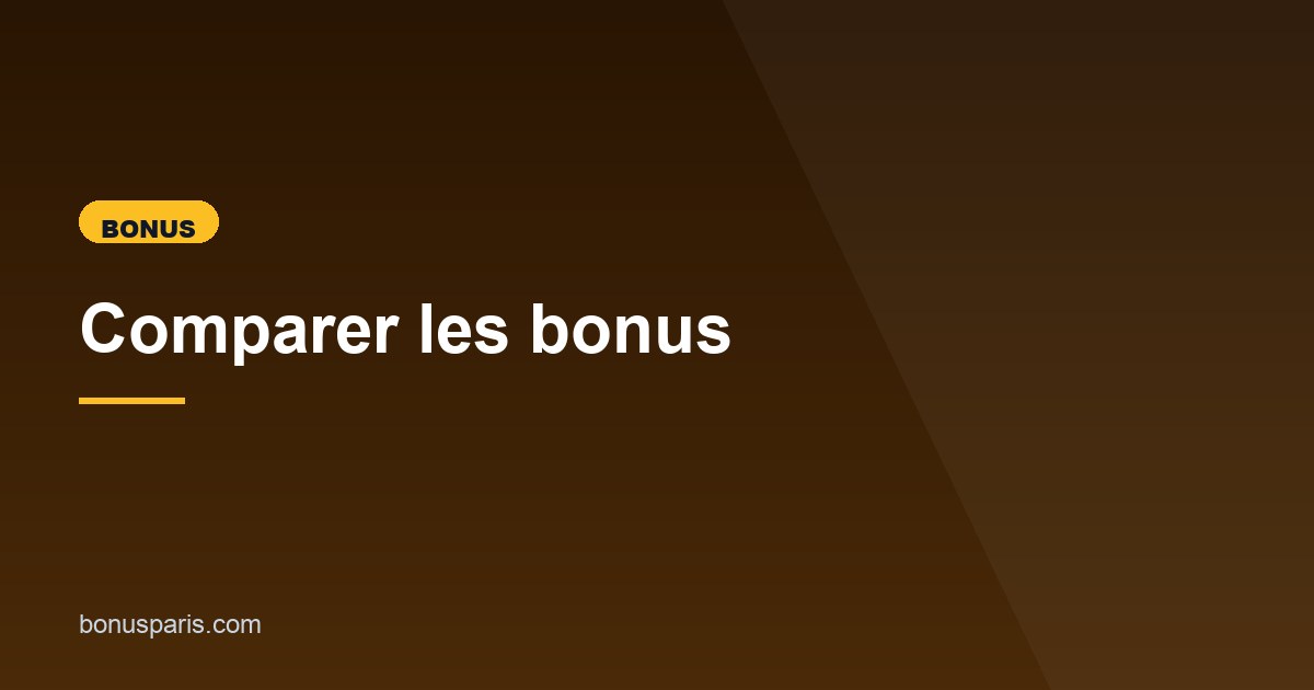 Illustration de l'article consacré à la comparaison des bonus de paris