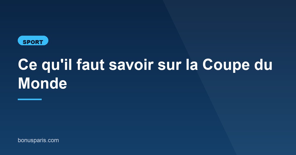 Illustration de l'article consacré à la Coupe du Monde 2026