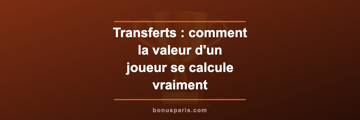 Transferts : comment la valeur d'un joueur se calcule vraiment